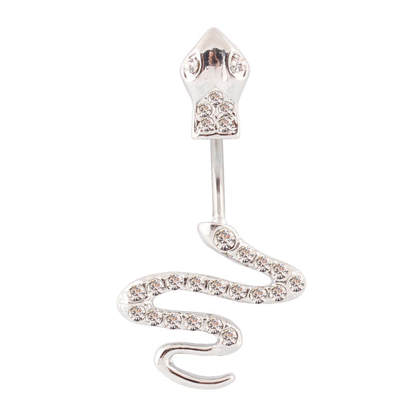 Serpent belly button ring