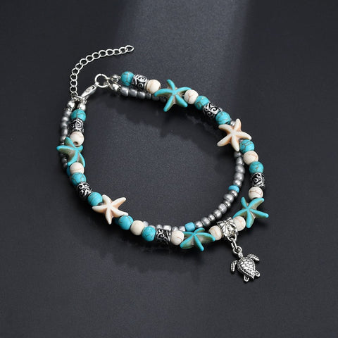 Very Cute Sea Chain Turtle Anklet