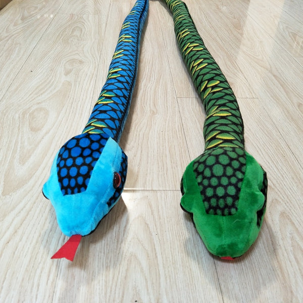 Soft Brightly Colored Toy Python